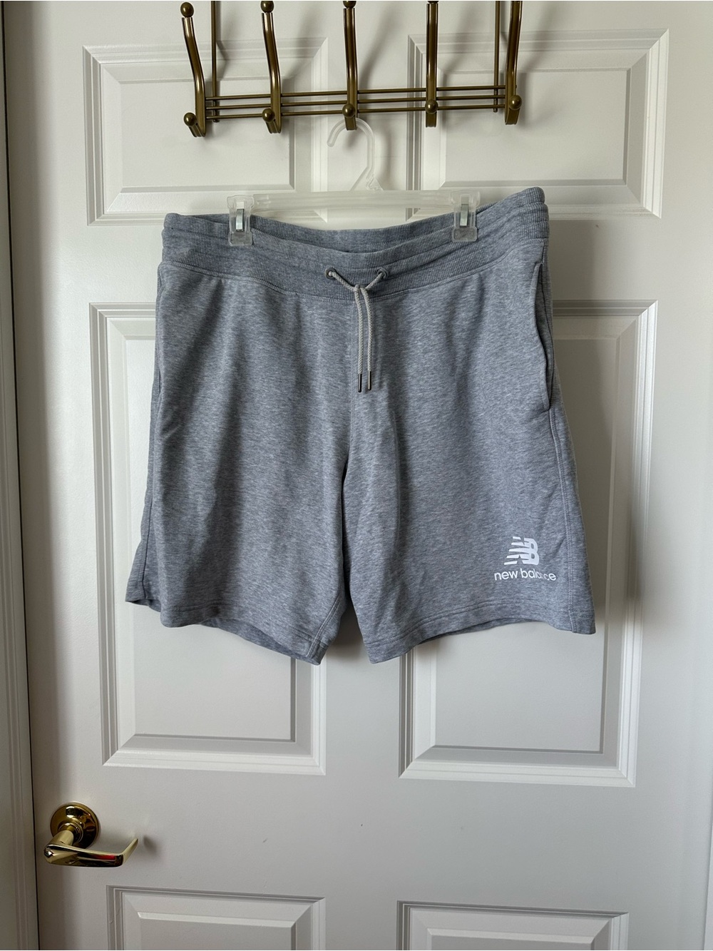 New Balance Essentials Stacked Logo Short Gray Size XL